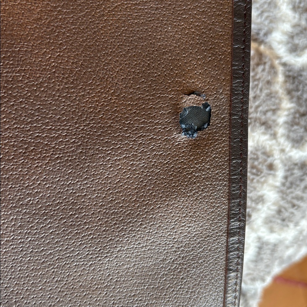 Longchamp Brown and Gold Crossbody Bag with Elegant Chain Detailing - Picture 8 of 10